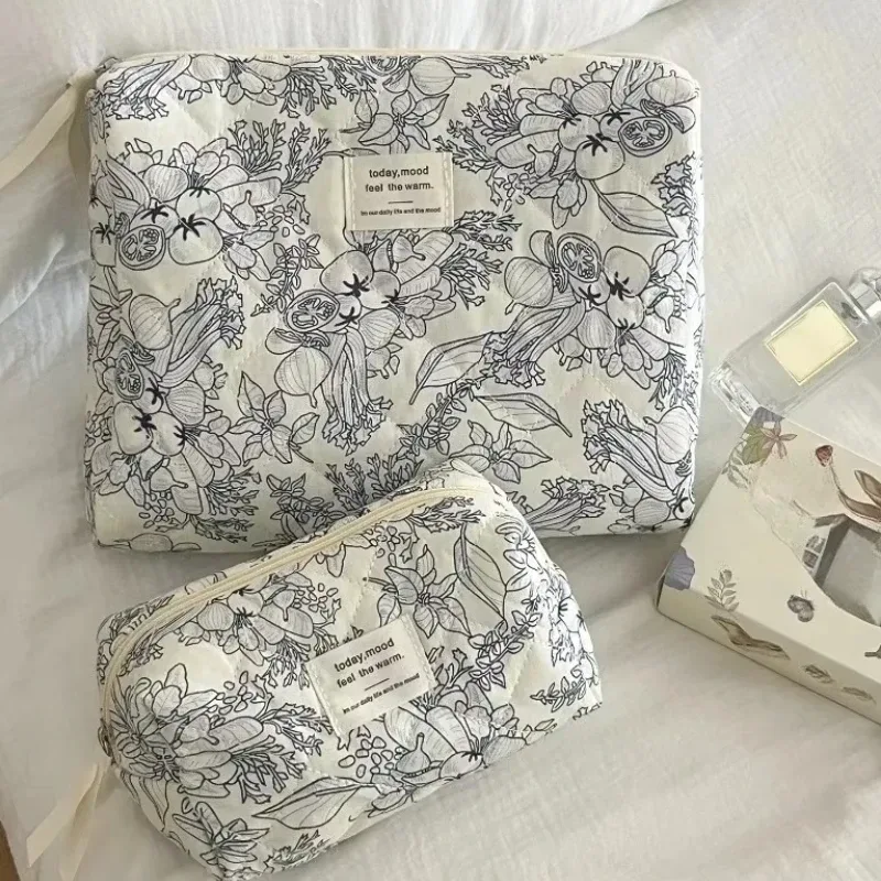 Sac à cosmétiques Vintage à fleurs pour femmes, vente en gros, organisateur de voyage de maquillage à fermeture éclair Portable, sac à main féminin, pochette de rangement de toilette