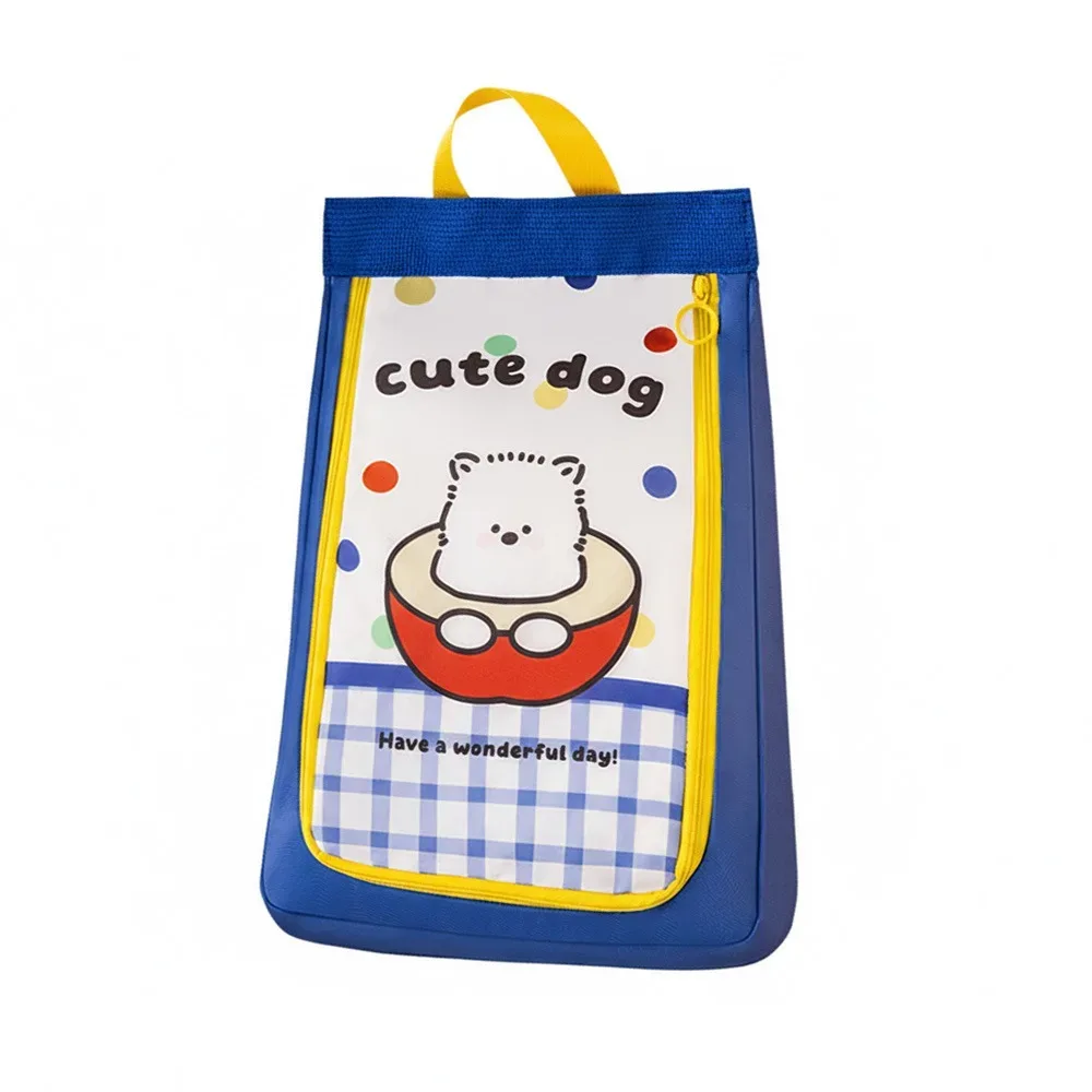 sac à chaussures double couche pratique, sac de rangement de chaussures à main avec animaux de dessin animé, sac à chaussures de voyage épais et séparé, solution de rangement