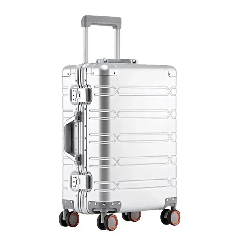 sacs de voyage bagages roulants bagages 20'' valise de cabine à main valise de voyage en alliage d'aluminium-magnésium