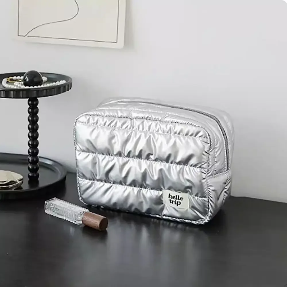sac de maquillage grande capacité tendance, organisateur de voyage portable, trousse de toilette multifonctionnelle