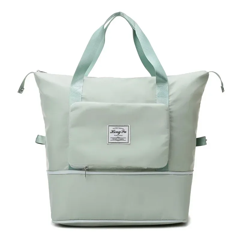 sacs de sport pliables de grande capacité pour femmes, sac personnalisé brodé, sac à main à poignée de voyage d'entraînement initié