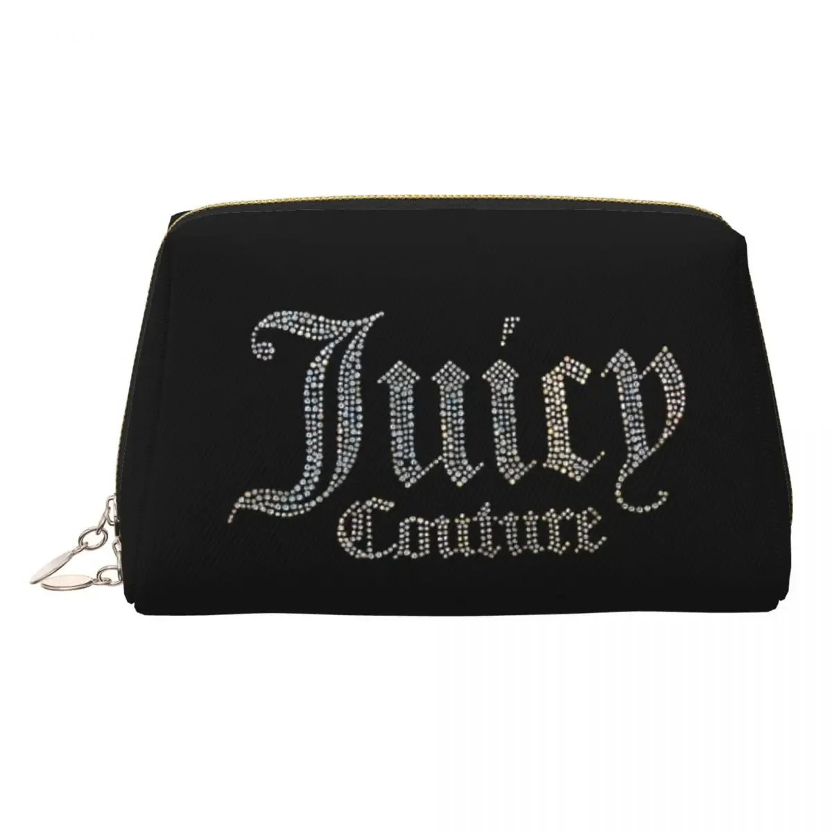 sac de maquillage j-juicy-c-couture, pochette à fermeture éclair, sacs cosmétiques de voyage, grand sac cosmétique portable en cuir pour femmes