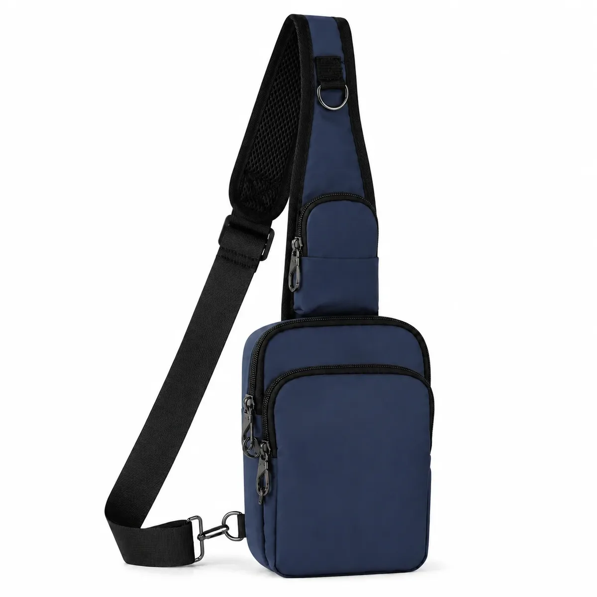 sac à bandoulière décontracté et tendance anti-rfid pour hommes, sac de poitrine sportif urbain, sac à épaule simple et léger pour les trajets quotidiens