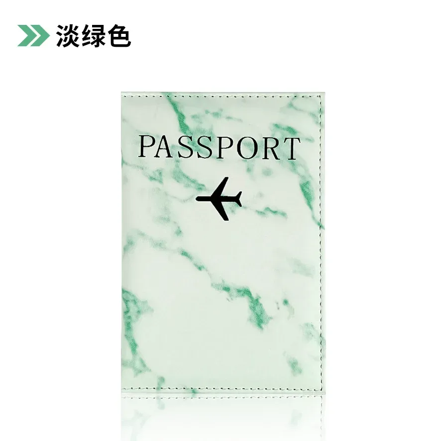 couverture de passeport en cuir pu, porte-passeport de voyage simple avec lettres d'avion imprimées pour femmes et hommes, cadeau de mariage à la mode