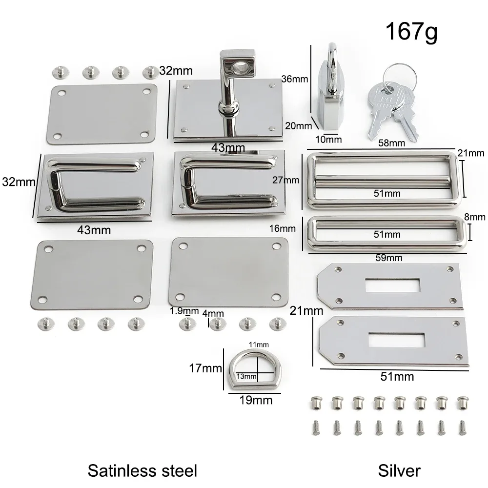 cadenas métal argent doré remplacement sac main serrure twist lock haute qualité usage voyage décoratif