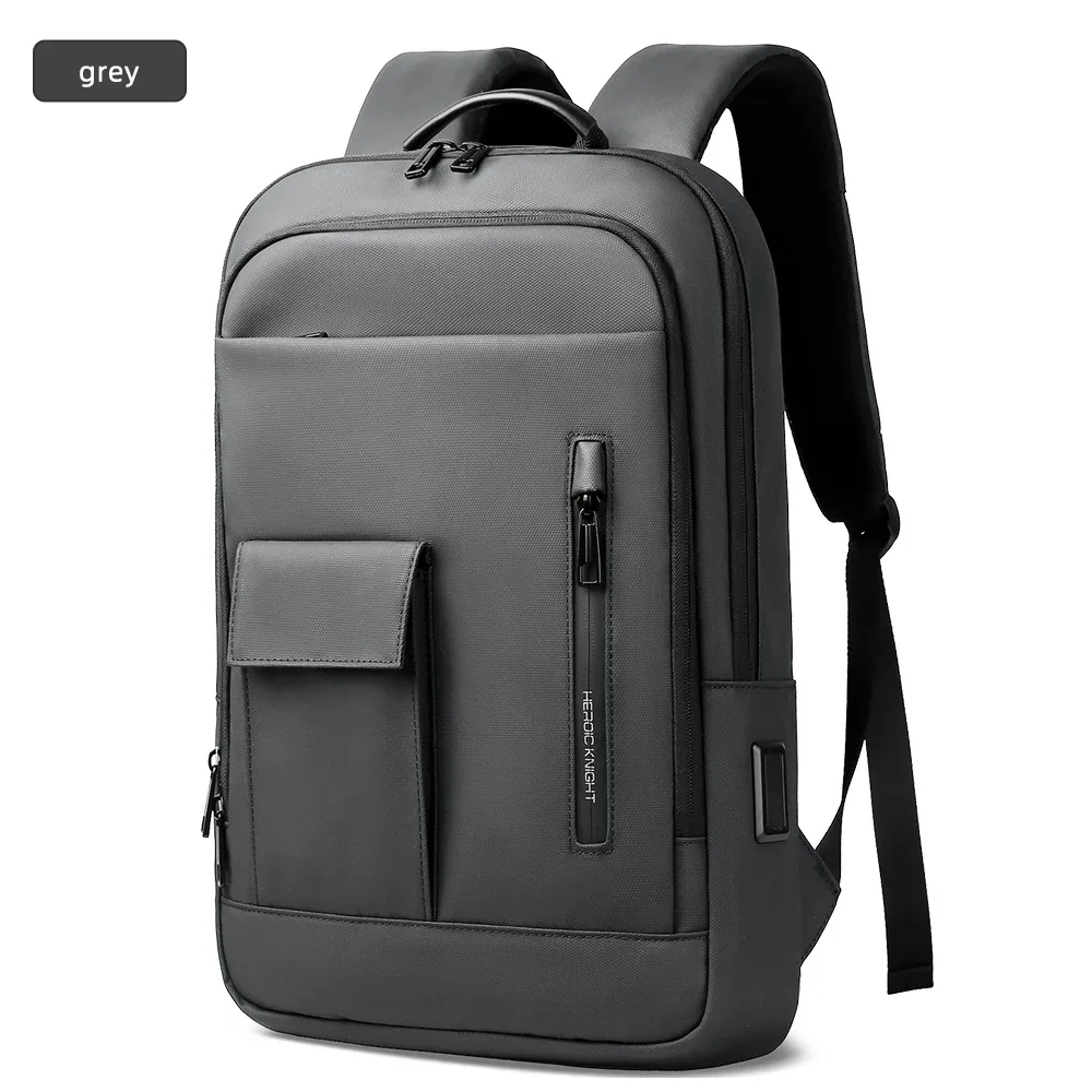 heroic knight – sac à dos d'affaires fin pour hommes, étanche, pour ordinateur portable 15.6 pouces, élégant, multifonctionnel, pour motard, sac à bandoulière de voyage