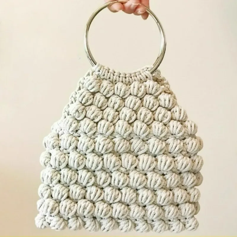 sacs à bagages ronds en métal, bricolage, poignées de remplacement, accessoires de sac faits à la main, joint torique rond, matériel de boucle suspendue