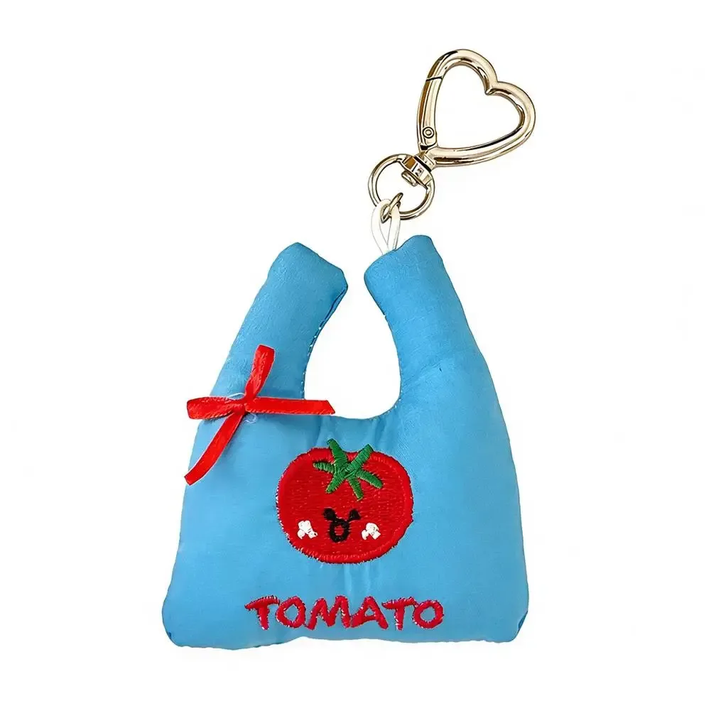 mini sac de shopping en peluche, pendentif en tissu doux, porte-clés avec ruban pour sac à main, sac à dos, téléphone, cadeau, prêt à l'emploi