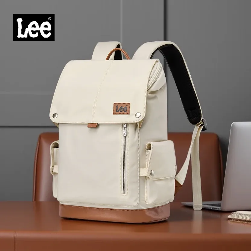 lee nouveau style coréen sac à dos en cuir à rabat femmes hommes grande capacité affaires banlieue voyage sac à dos acheter ordinateur portable école livre sac