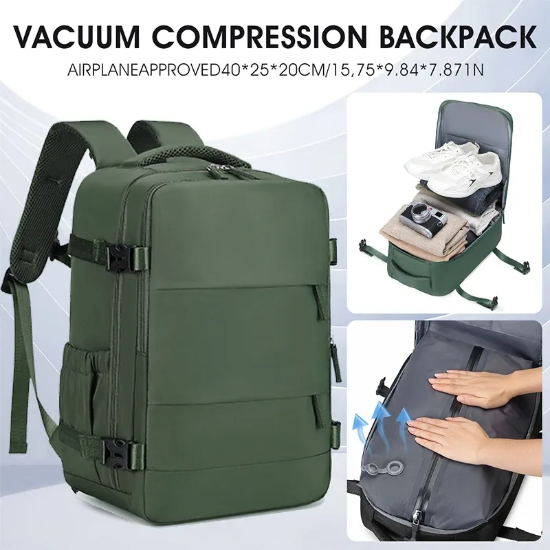 sac de voyage à compression sous vide, sac d'embarquement professionnel pliable de grande capacité, système de transport et de stockage ultra léger