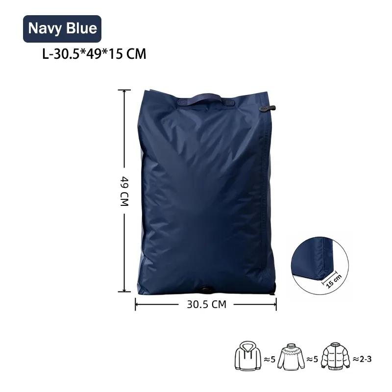 accessoires de voyage sacs sous vide compression organiseur de valise imperméable anti-poussière anti-humidité sans pompe économiseur d'espace sac à linge pour avion tissu oxford grande taille placard réutilisables