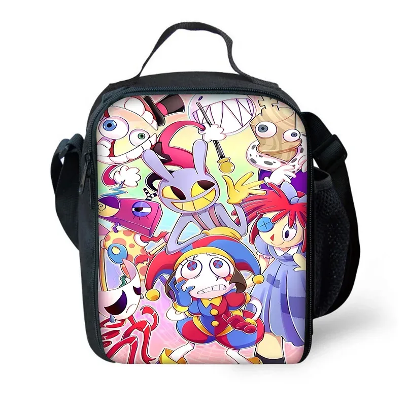 sac à dos d'école pour enfants cartoon a-amazings digitals circus avec sacs à déjeuner, sacs à crayons, sacs d'école pour garçons et filles, meilleur cadeau