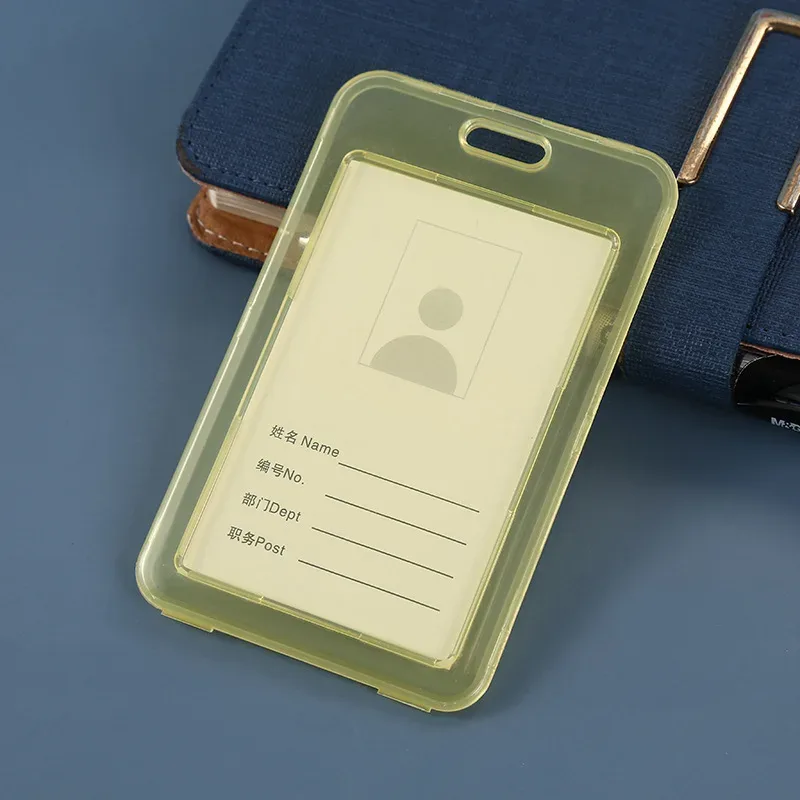 porte-carte de bus pour étudiants, 1 pièce, porte-badge pour cartes de crédit, carte d'identité bancaire, fournitures scolaires, nouvelle couverture de carte transparente