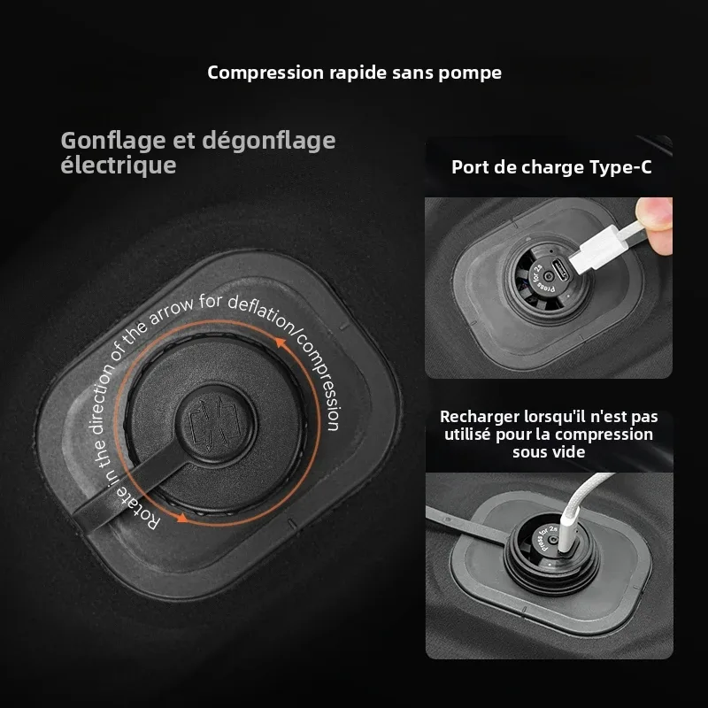 sacs de rangement sous vide automatiques reeyee pour vêtements, économiseur d'espace de voyage pour doudounes, sac de compression étanche et hermétique