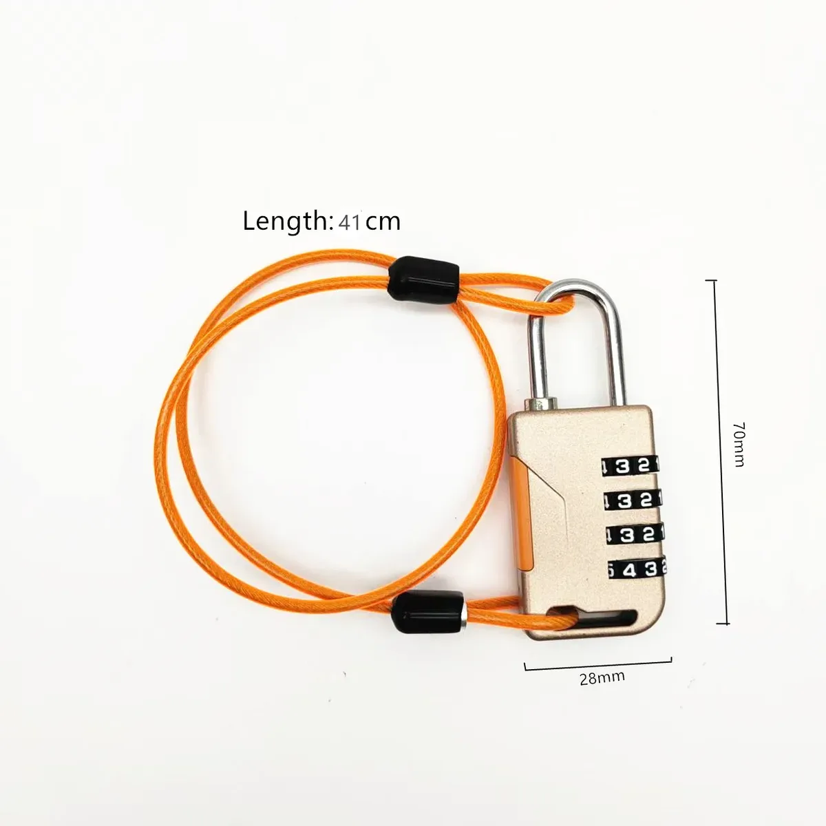 cadenas combiné numérique cordelette clips noirs robuste durables accessoires voyage sécurité numérique bleu noir