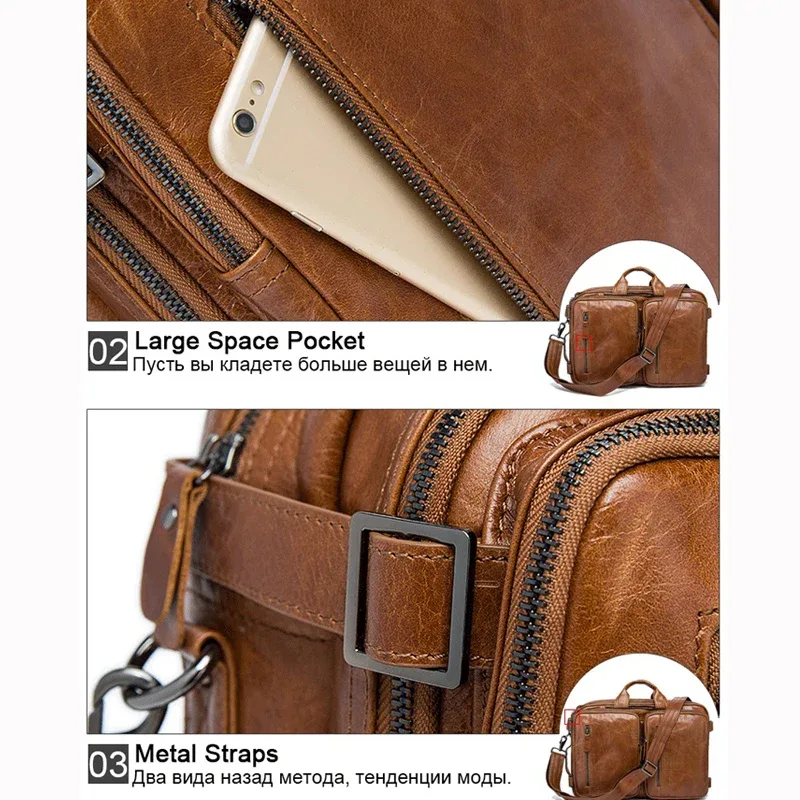westal-étui à bombes en cuir pour homme, sacoche pour documents, ordinateur portable, 14, fourre-tout, 432