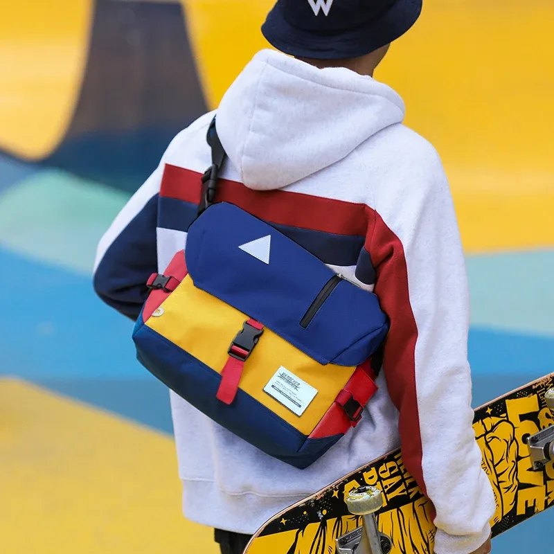 sac messager classique en toile, sac à bandoulière initié par le degré d'eau, sac pour ordinateur portable de 13 pouces pour les voyages, le travail, l'université, le cyclisme
