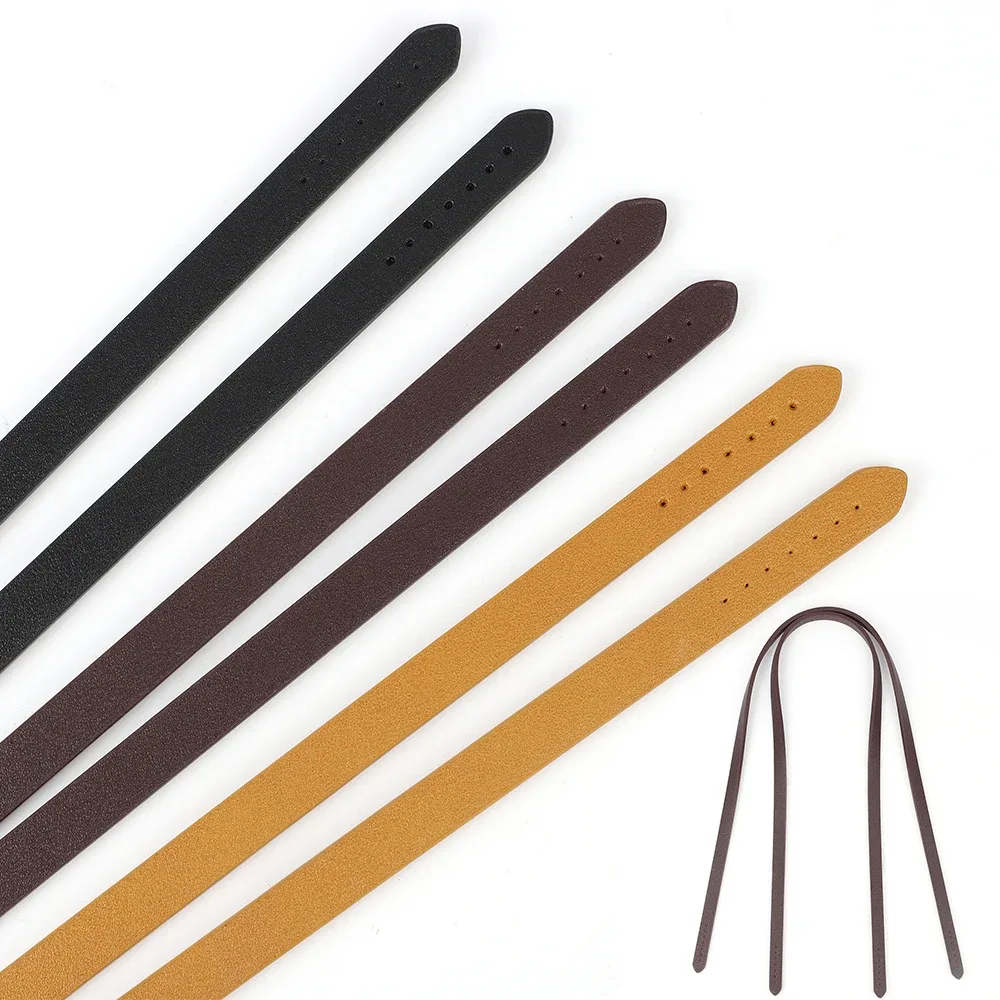 Sangle de sac en cuir PU pour femmes, 2 pièces, 70cm, poignées de remplacement, accessoires de sac fait à la main, poignée d'épaule à bandoulière