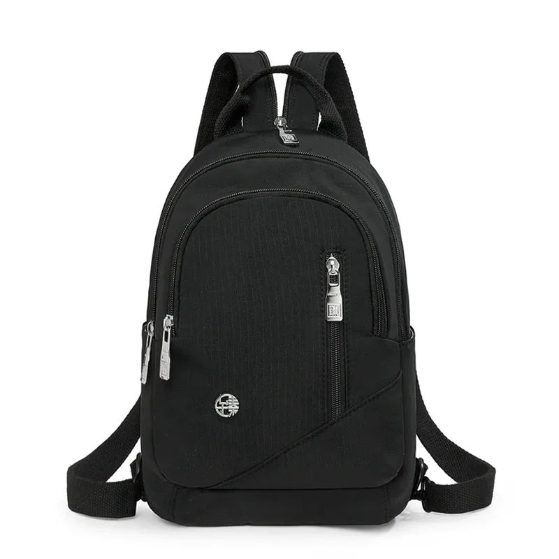 mini sac à dos en nylon six couleurs, petit sac à dos multi-compartiments pour les voyages quotidiens, sac à dos décontracté tendance pour femmes