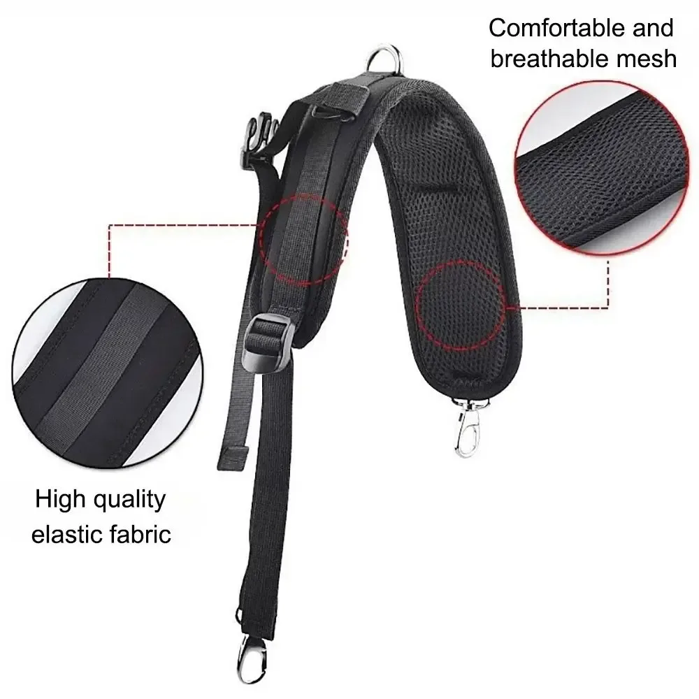 nouvelles sangles de sac à dos noires en tissu oxford, absorption des chocs, sangle de remplacement réglable, sports de plein air