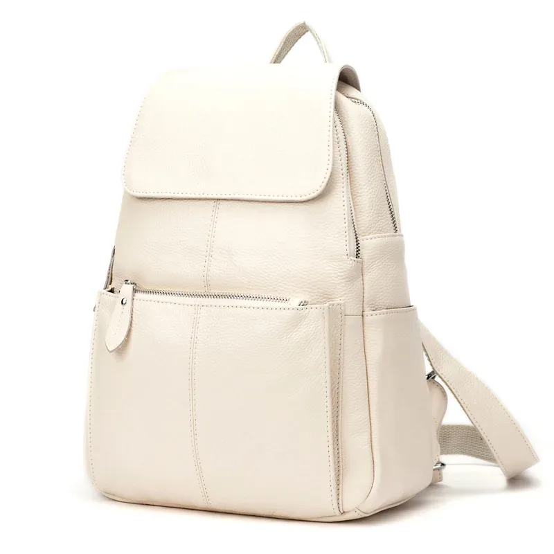 zency – sac à dos en cuir marron pour femmes, sac à dos de voyage de grande capacité de qualité supérieure a ++ pour femmes, pour les navetteuses