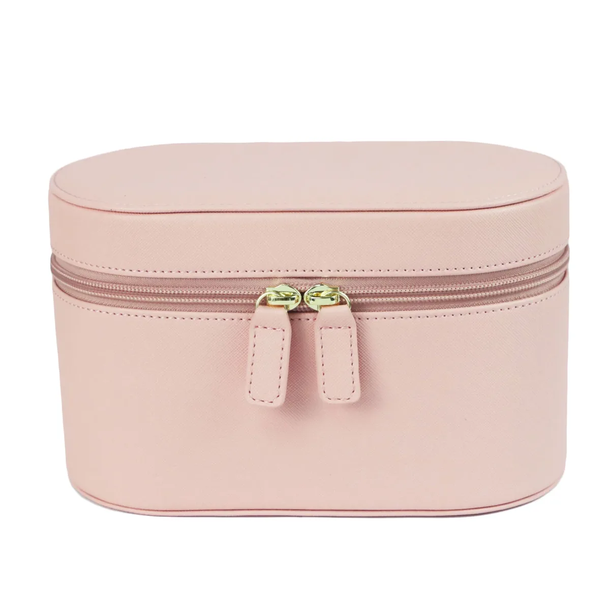 trousse de toilette de voyage en cuir fendu saffiano avec nom personnalisable pour dames, trousse d'évaluation de maquillage, trousse dopp, ensemble de sacs à cosmétiques