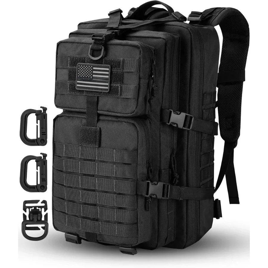 50l/30l sac à dos militaire d'assaut pour hommes, 3 jours bug out sac molle sac à dos pour camping sac à dos de sport en plein air sacs à dos