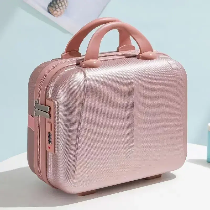 Mini valise rigide étanche et résistante aux chocs de 14 pouces, avec mot de passe, pour ranger vos cosmétiques, bagage à main, nouveauté 2025