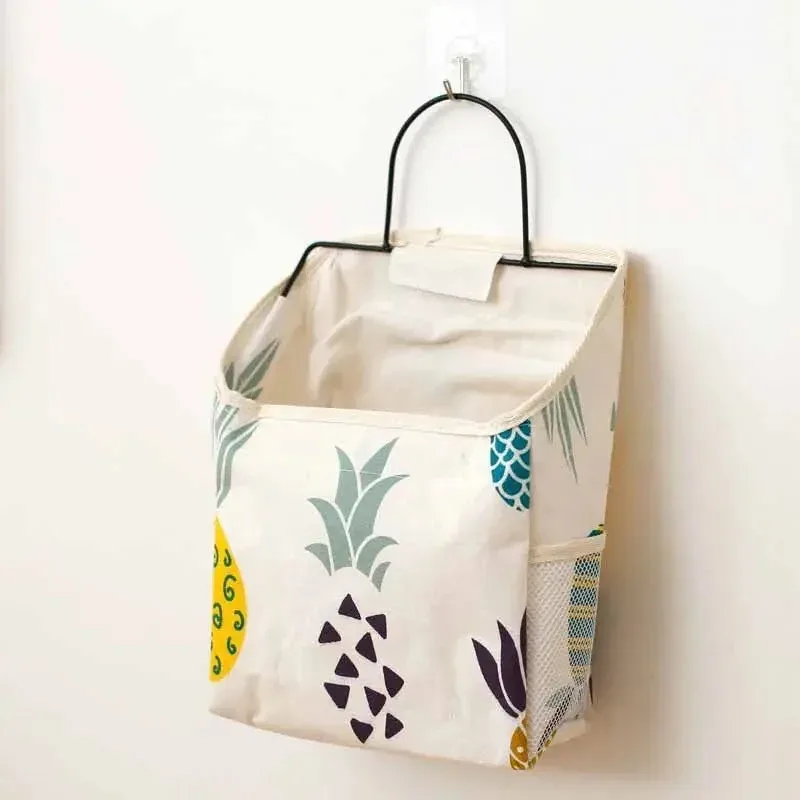 support mural en tissu à poche unique pour rangement, organisateur de salle de bain, solution de rangement suspendue pour chambre et dortoir