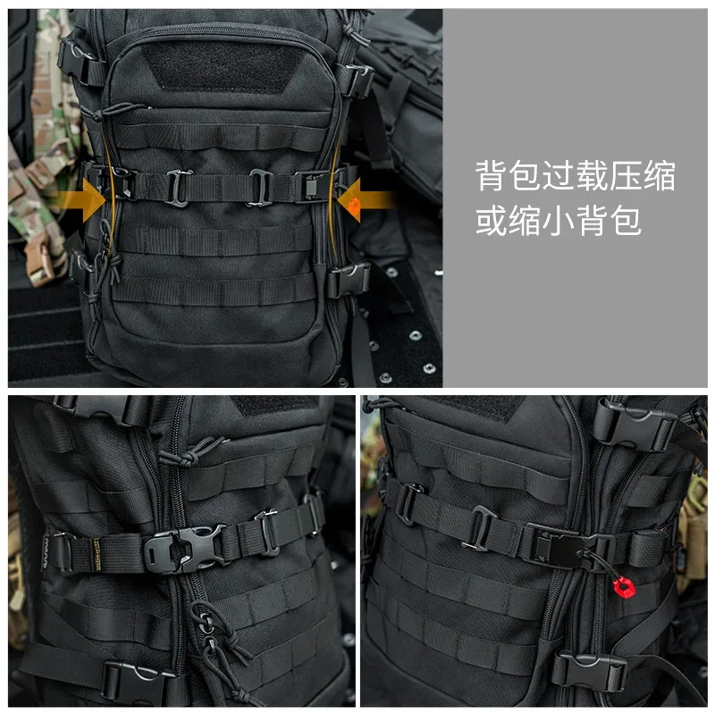 sangle de fixation de liaison tactique réglable multifonction pour l'extérieur, boucle magnétique, sangle de sac à dos fixe à dégagement rapide
