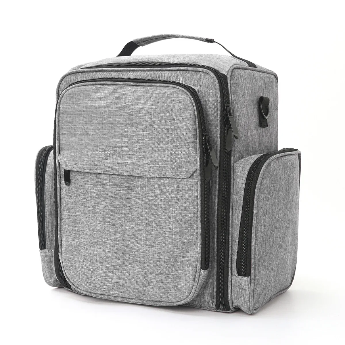 sac de rangement pour vernis à ongles à trois couches, grande capacité, trousse de toilette portable, sac de rangement portable, trousse à maquillage 72 compartiments avec hauteur supplémentaire