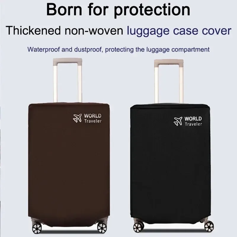 juste de protection pour compartiment à bagages, degré d'usure, tissu non tissé, housse anti-poussière épaissie, étui de voyage durable, noir