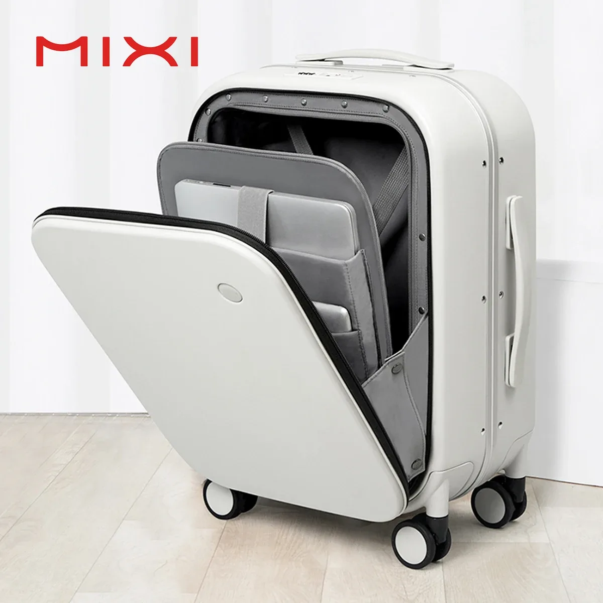 mixi marque design de luxe valise à main en polycarbonate voyage bagage roulant avec roues spinner serrure tsa 18 20 pouces
