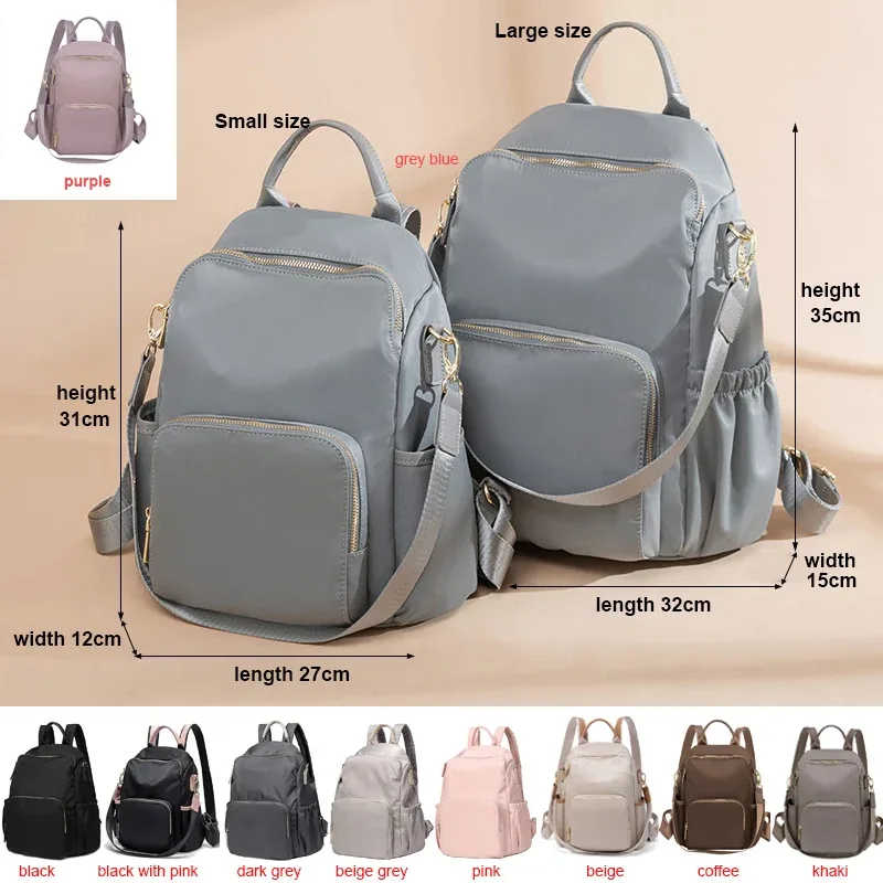 sac à dos en tissu oxford pour femmes, fourre-tout à la mode, sac d'école étanche de grande capacité pour les loisirs et les voyages d'affaires