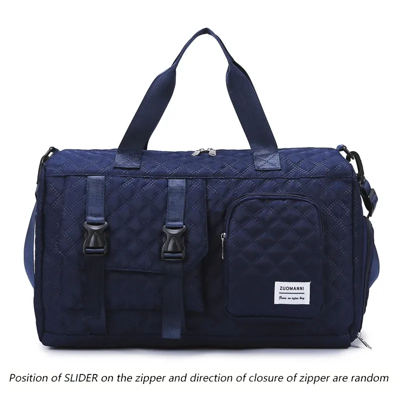 sac de voyage en nylon durable, sac de sport portable pour les voyages de nuit, sac d'entraînement à bandoulière, argyle spacieux