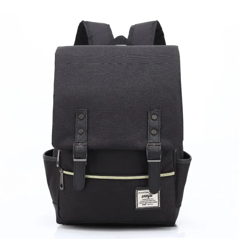 sac à dos vintage pour ordinateur portable de 16 pouces, sacs en toile pour femmes, sacs de voyage en toile pour hommes, sacs à dos décontractés rétro, sacs d'école pour adolescents