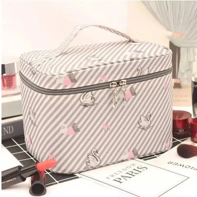 sac de rangement de maquillage à main, étanche, portable, multifonctionnel, organisateur de nettoyage de cosmétiques de voyage, vitrine de bijoux