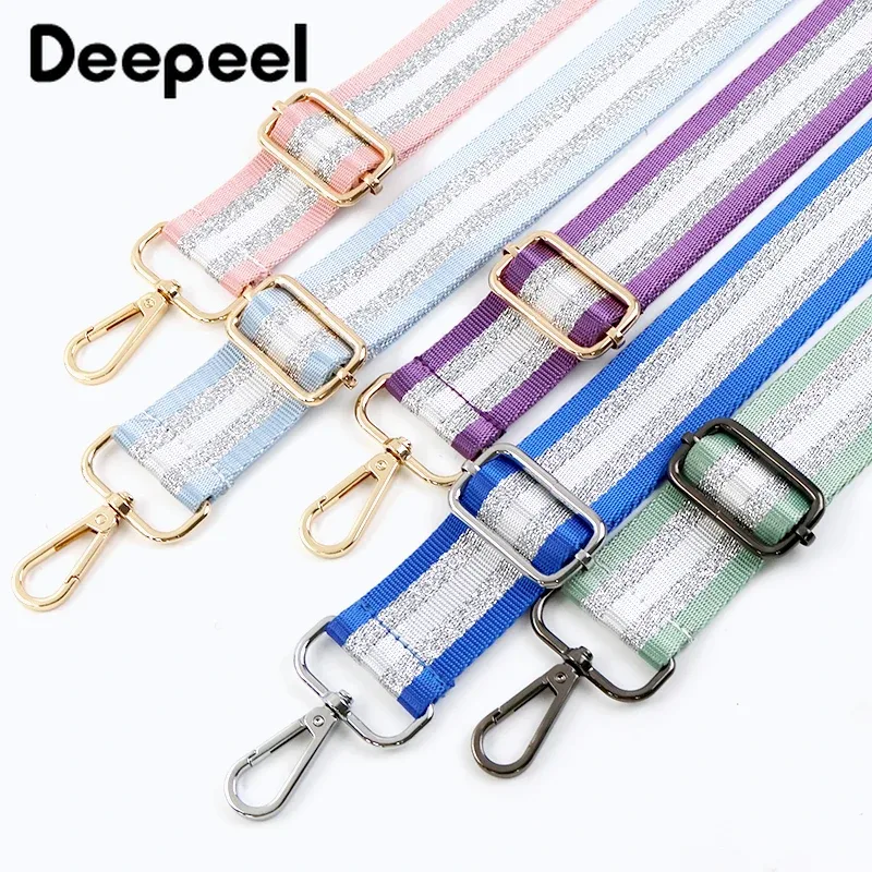 deepeel – sangles de sac en nylon pour femmes, 38mm, 1 pièce, sacs à bandoulière 80-130cm, sangle d'épaule de remplacement réglable, accessoires de bricolage