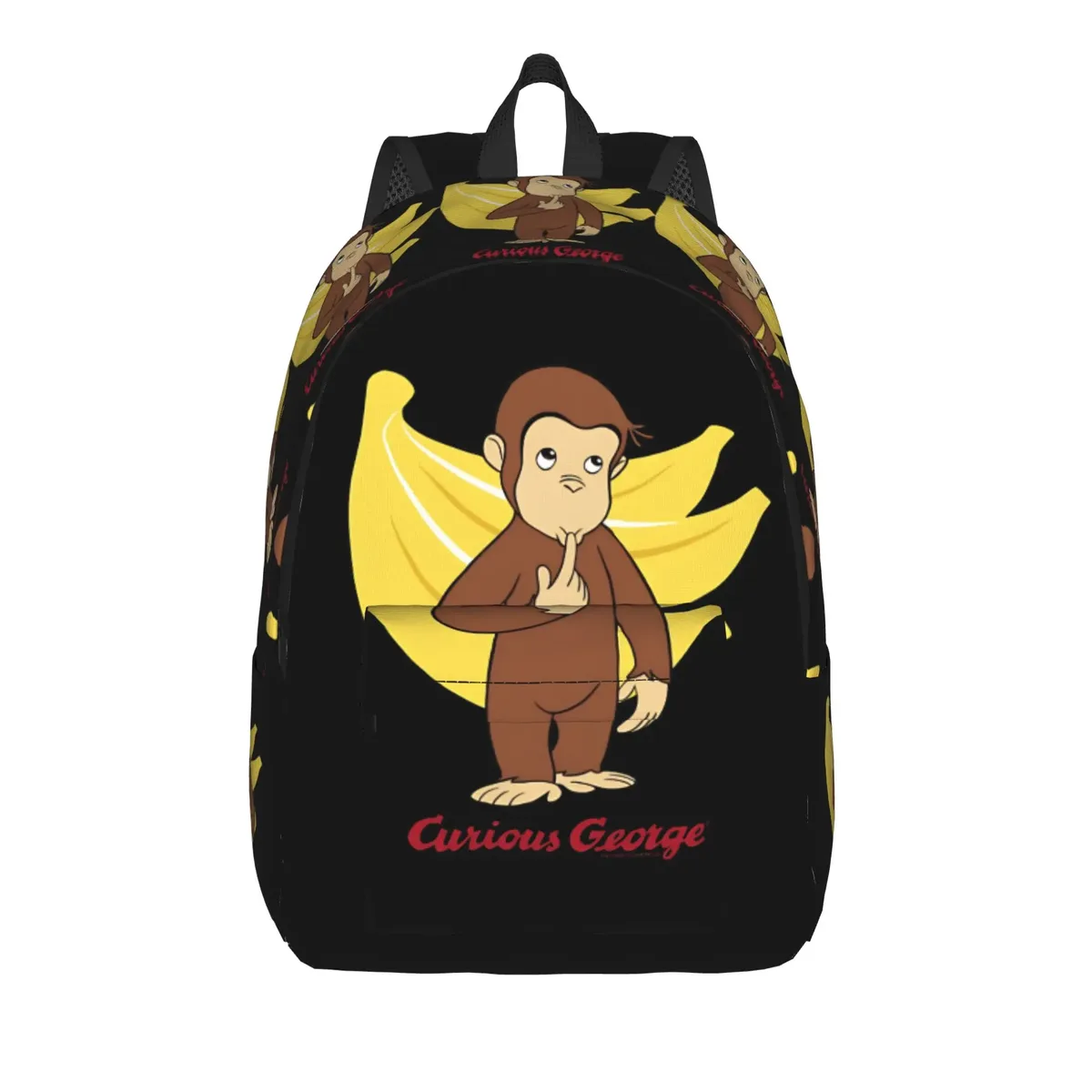 sac à dos curious george dessert activity stickers, sacs à dos de voyage pour filles, sacs d'école kawaii, grand sac à dos de créateur