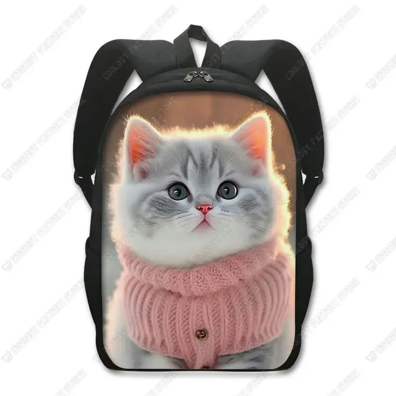 sac à dos chat mignon chat persan/siamese, sacs d'école pour enfants pour adolescents, chat britannique écossais, sacs à dos pour ordinateur portable, sac de livre chaton