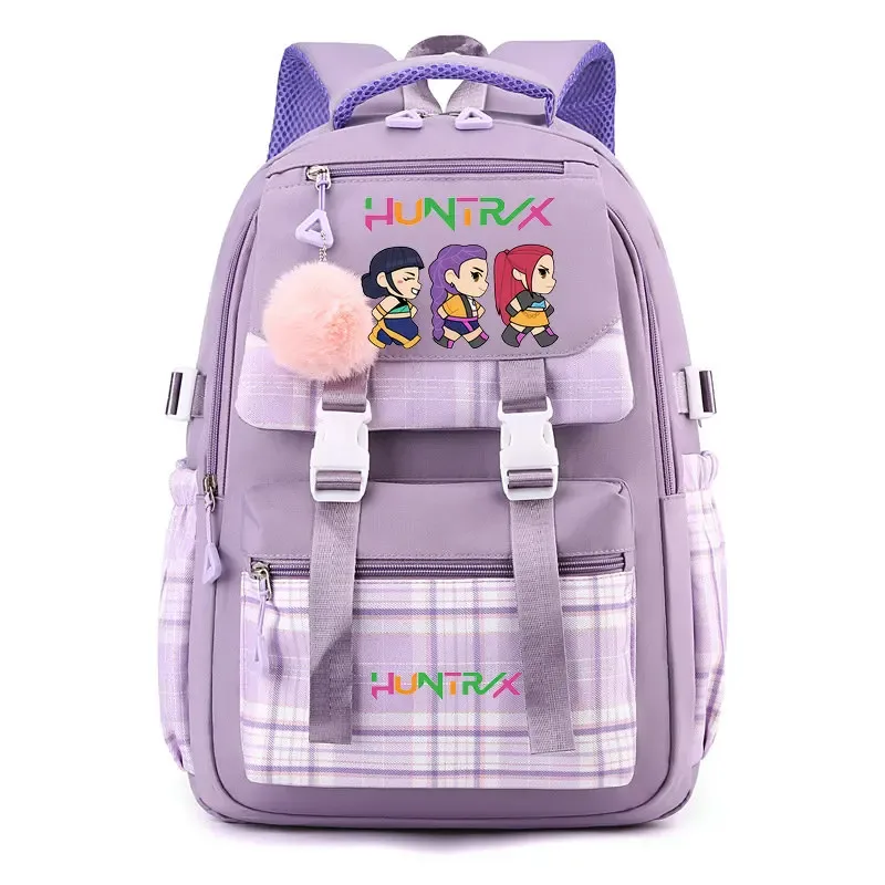 sac à dos d'étudiant k-pop demon hunters, cartable de grande capacité pour adolescents, sac à dos de voyage pour ordinateur portable pour femmes, cadeau