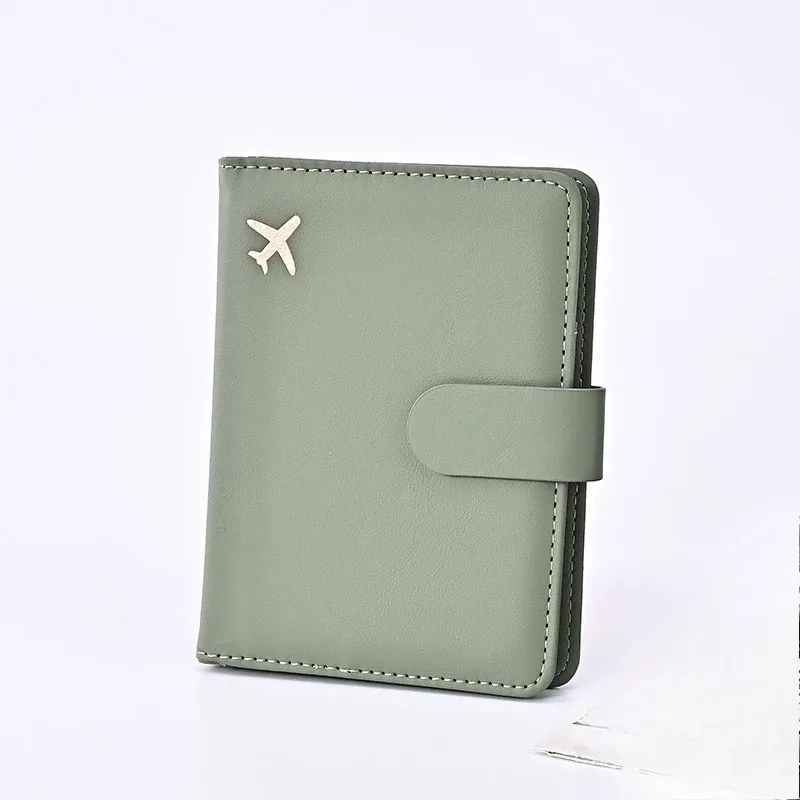étui porte-passeport en cuir étanche avec porte-cartes de crédit, housse de voyage mignonne pour femme/homme avec fermoir