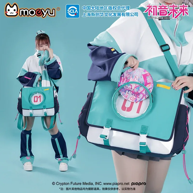 original moeyu femmes hommes bandoulière sac à bandoulière miku sac à dos vocaloid cosplay ita sac mignon sac à main anime sacs
