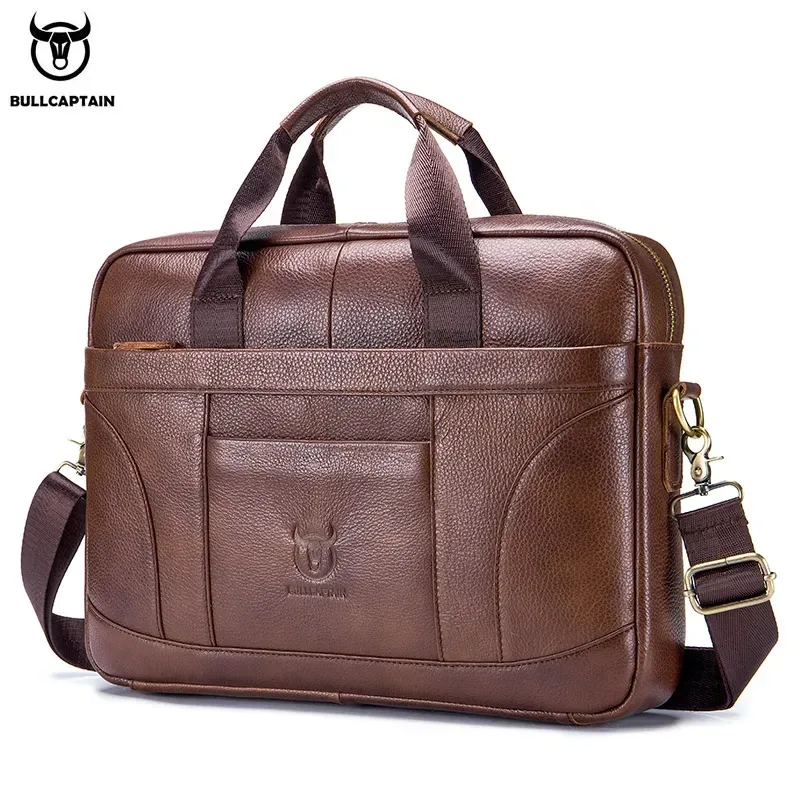 porte documents cuir vraie vache marron clair fermeture éclair bandoulière amovible porte outils voyage bureau