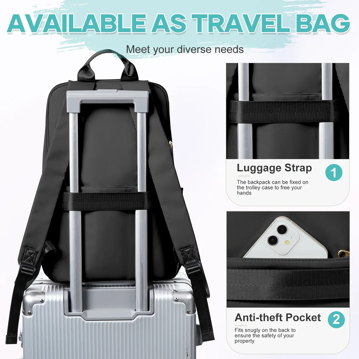sac à dos de voyage pour femmes, sacs à dos élégants pour filles, sac à dos décontracté pour filles, sac à dos pour ordinateur portable de week-end, sac à dos scolaire pour filles d'université