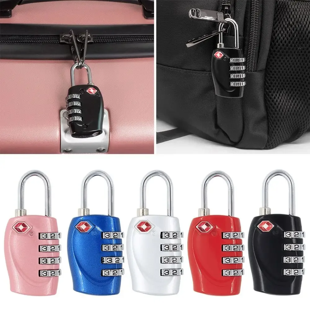 valise bagages métal code mot de passe serrures cadenas tsa douane code serrure 4 cadran chiffre mot de passe 