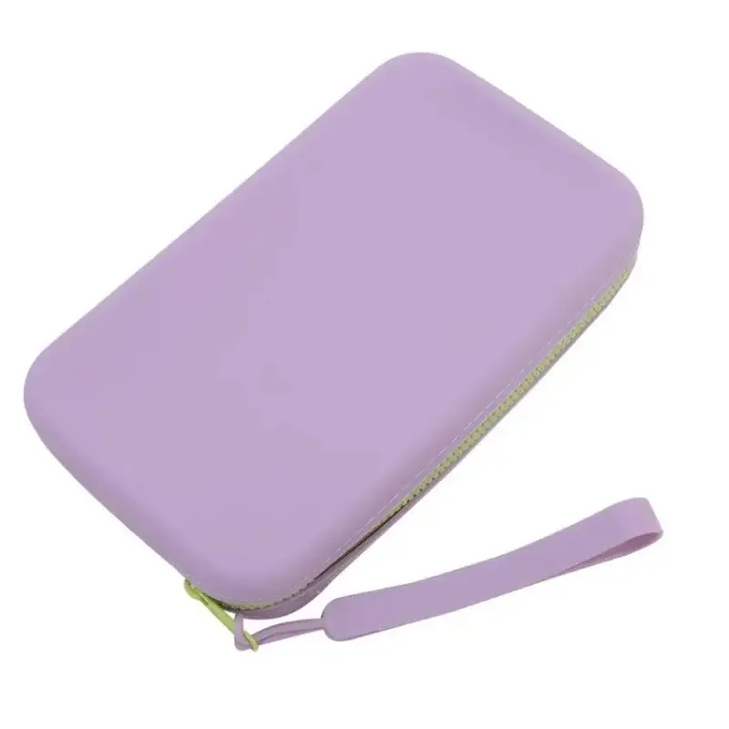 nouveau sac de rangement cosmétique en silicone, pochette de maquillage pour toilettes