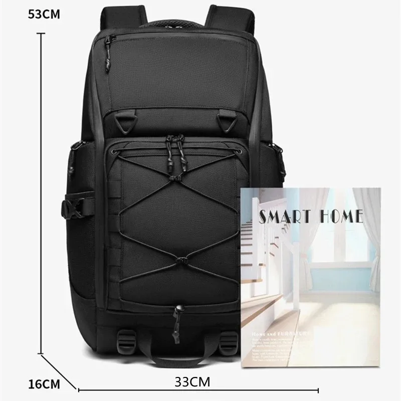 ozuko sac de voyage extérieur étanche 15.6 pouces sac à dos pour ordinateur portable multifonction 30l grande capacité randonnée sac à dos pour hommes