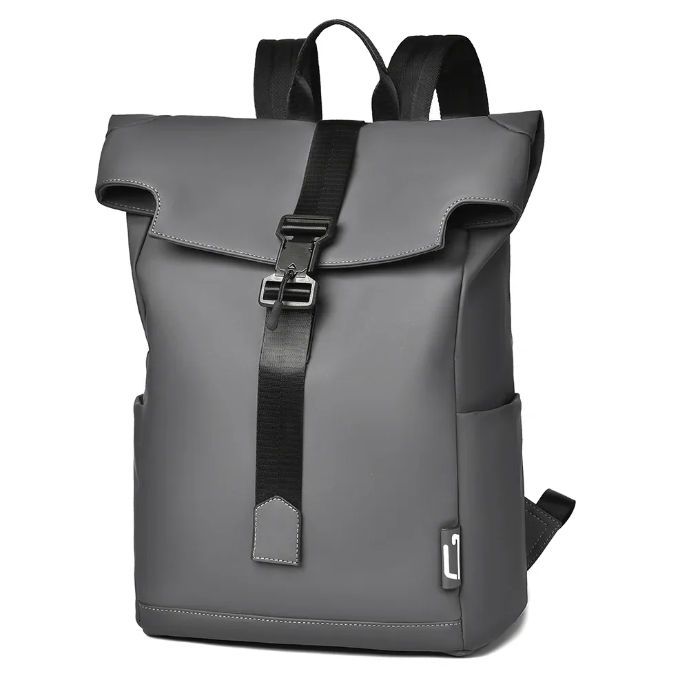 sac à dos étanche à roulettes pour hommes à la mode avec sangle à boucle pour le bureau et les voyages