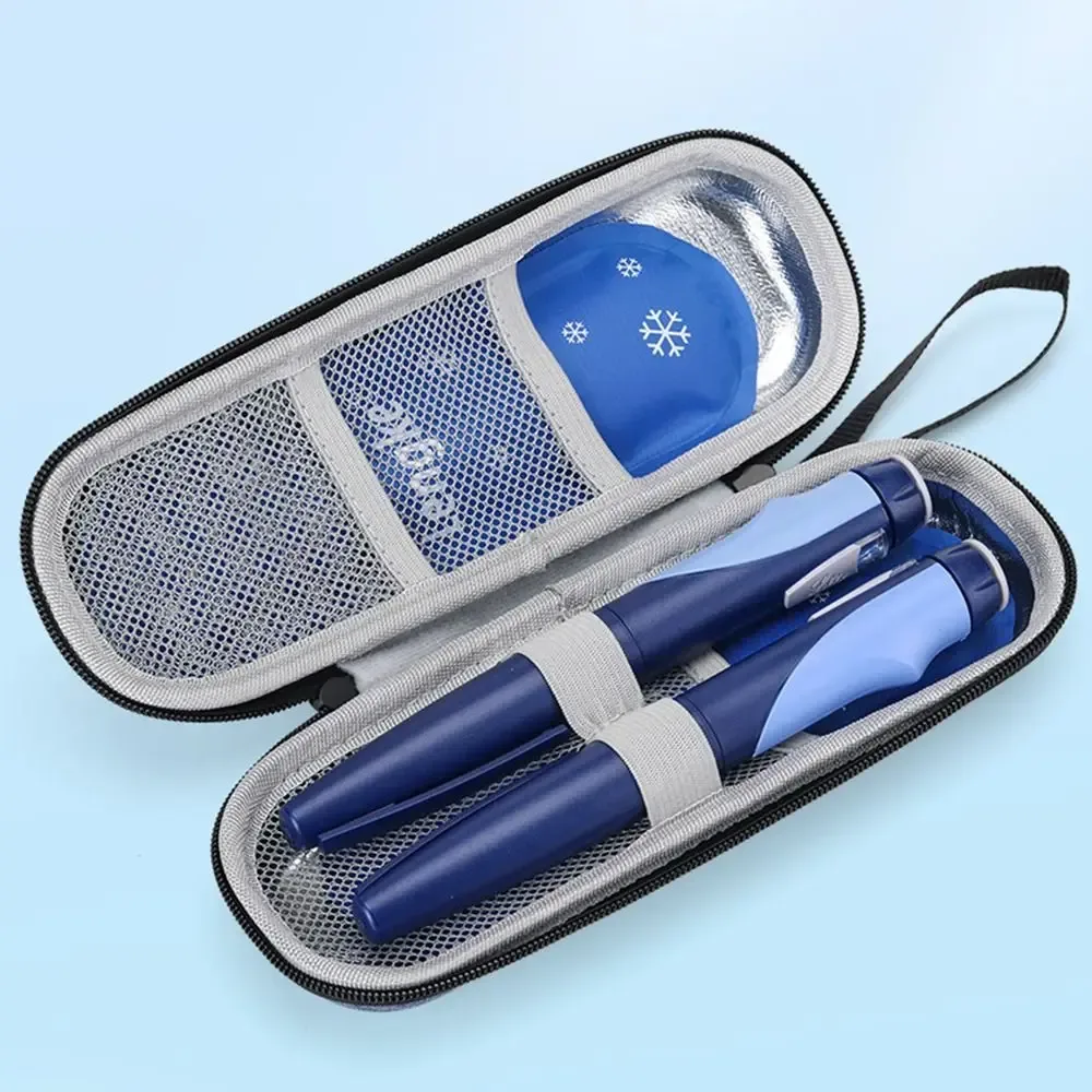 mallette de voyage avec sac de refroidissement pour insuline diabétique, protection de cabine, pilule, sac de glace indispensable, congélateur de médicaments pour ty.com medicla